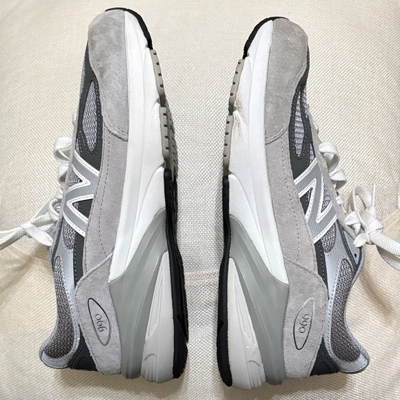 New Balance FuelCell 990v6 Lace in Gray and White (Boys Size 6.5 US, 39 EU) - Picture 4 of 11